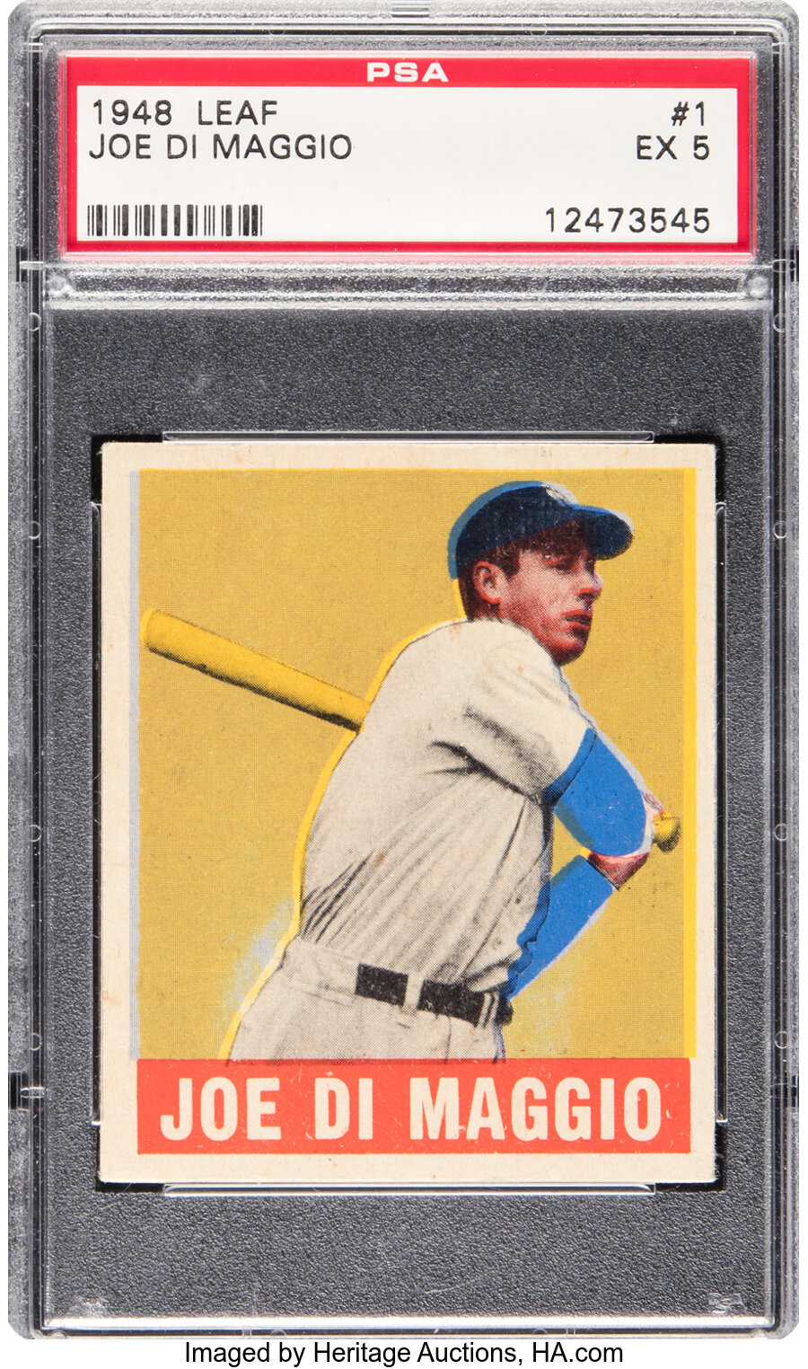 1948 Leaf Joe DiMaggio #1 PSA EX 5