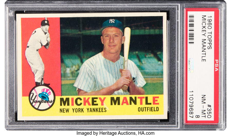 1960 Topps Mickey Mantle #350 PSA NM-MT 8