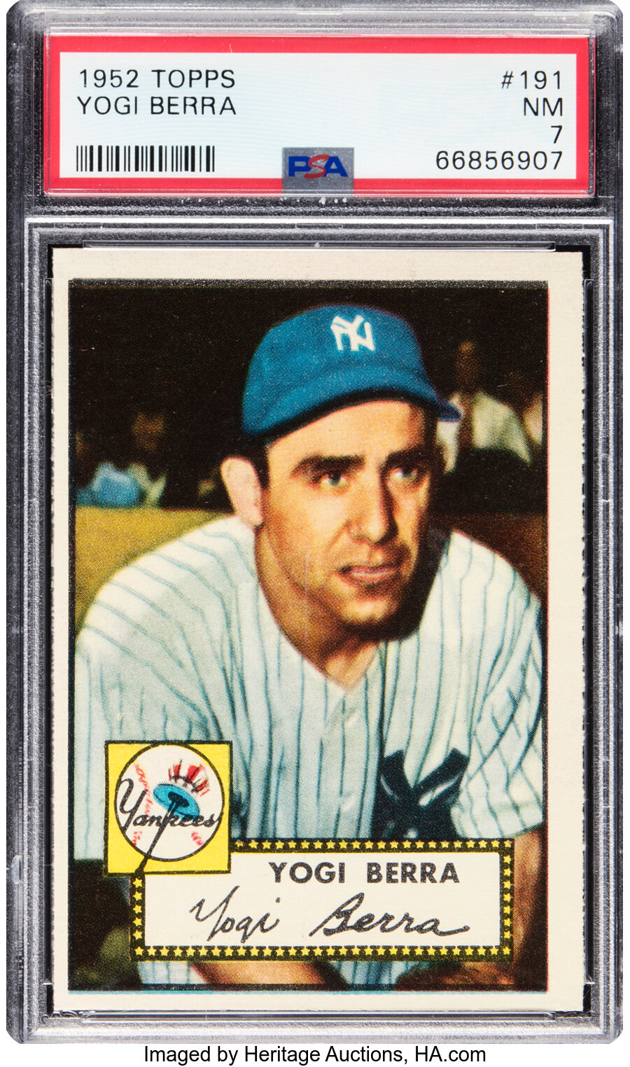 1952 Topps Yogi Berra #191 PSA NM 7