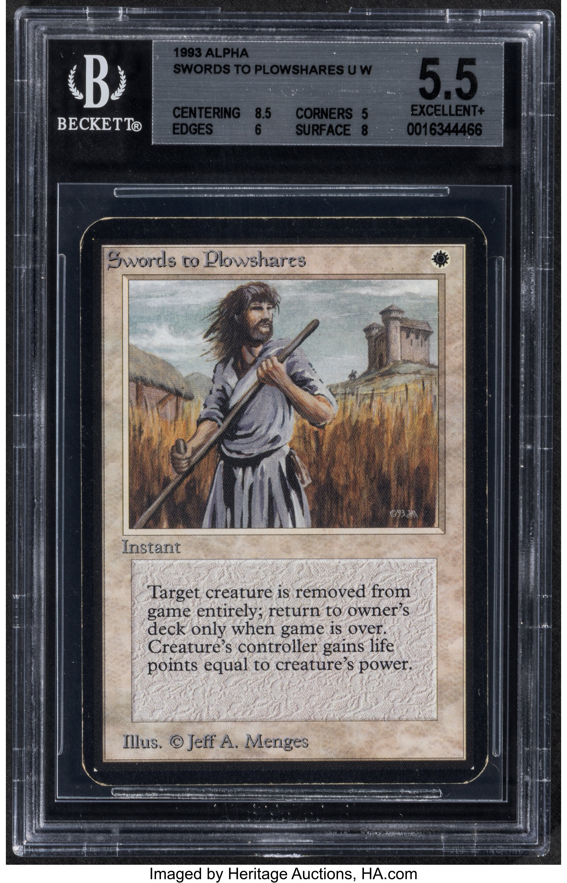 Magic: The Gathering Swords to Plowshares Limited Edition (Alpha) | Lot ...