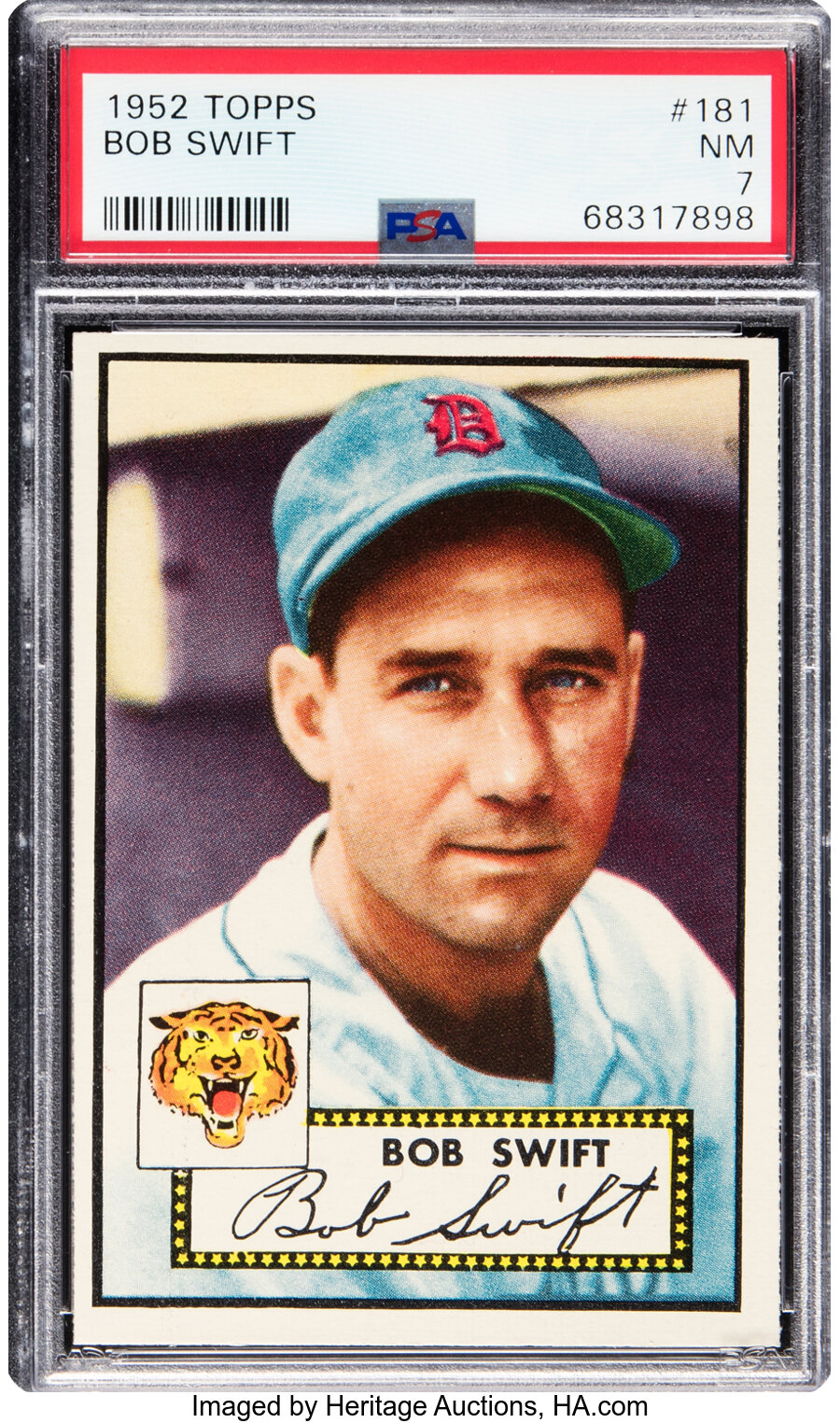 1952 Topps Bob Swift #181 PSA NM 7