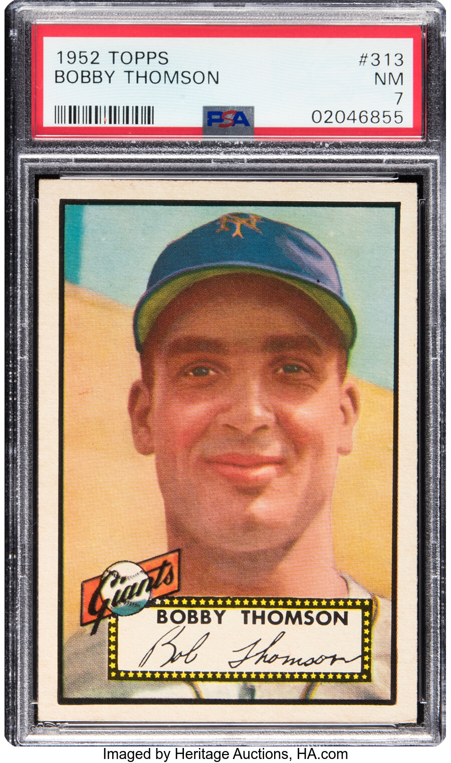 1952 Topps Bobby Thomson #313 PSA NM 7