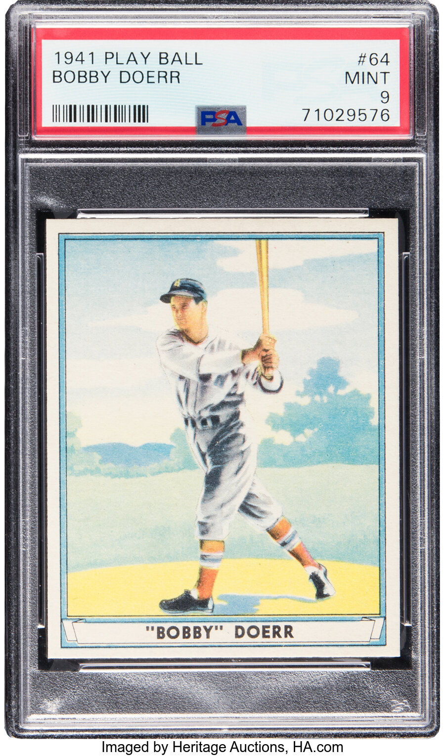 1941 Play Ball Bobby Doerr #64 PSA Mint 9 - None Higher!