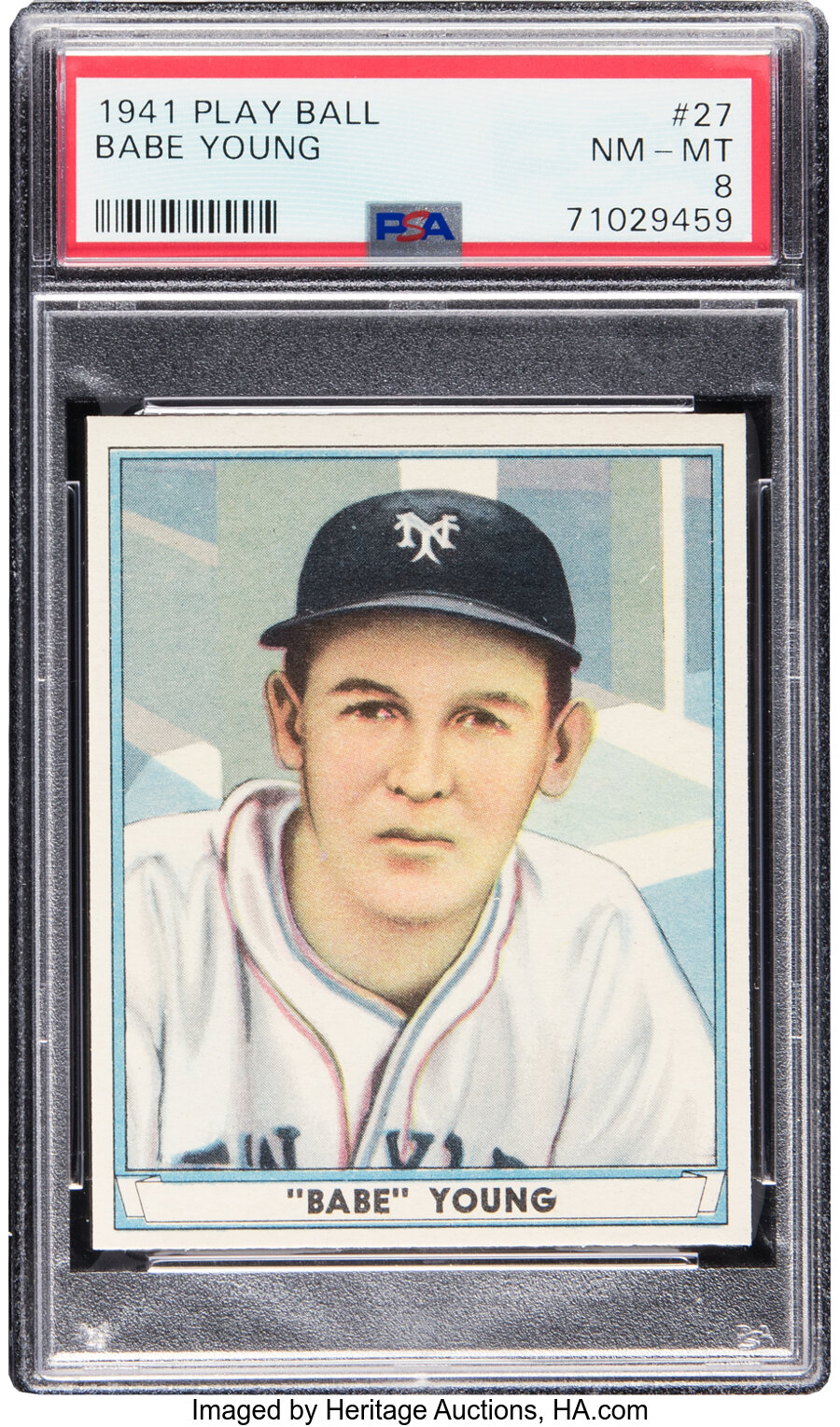 1941 Play Ball Babe Young #27 PSA NM-MT 8 - Three Higher!