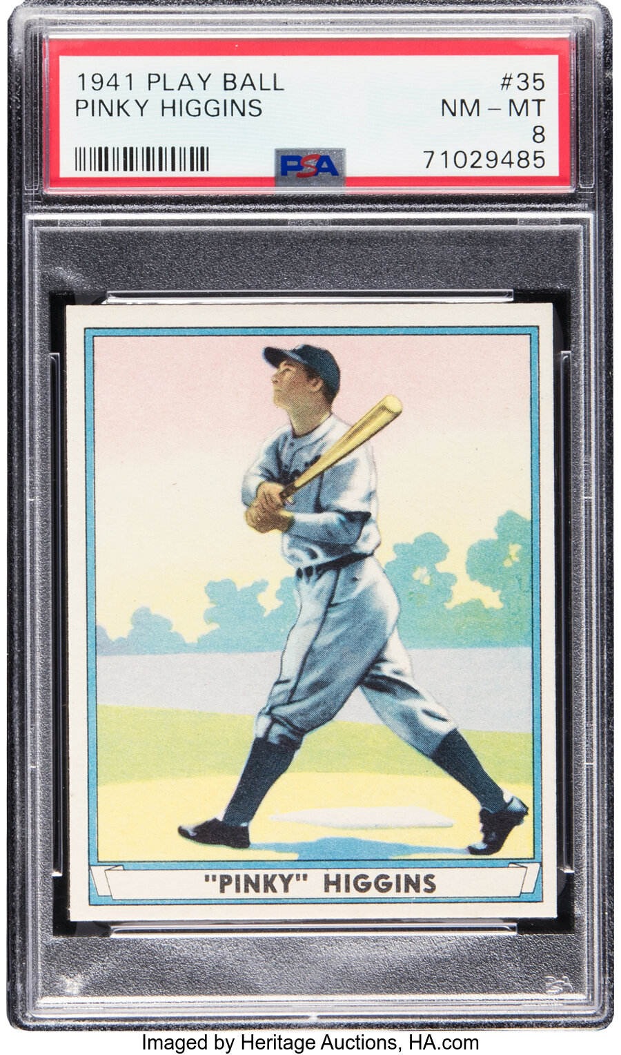 1941 Play Ball Pinky Higgins #35 PSA NM-MT 8 - Five Higher!