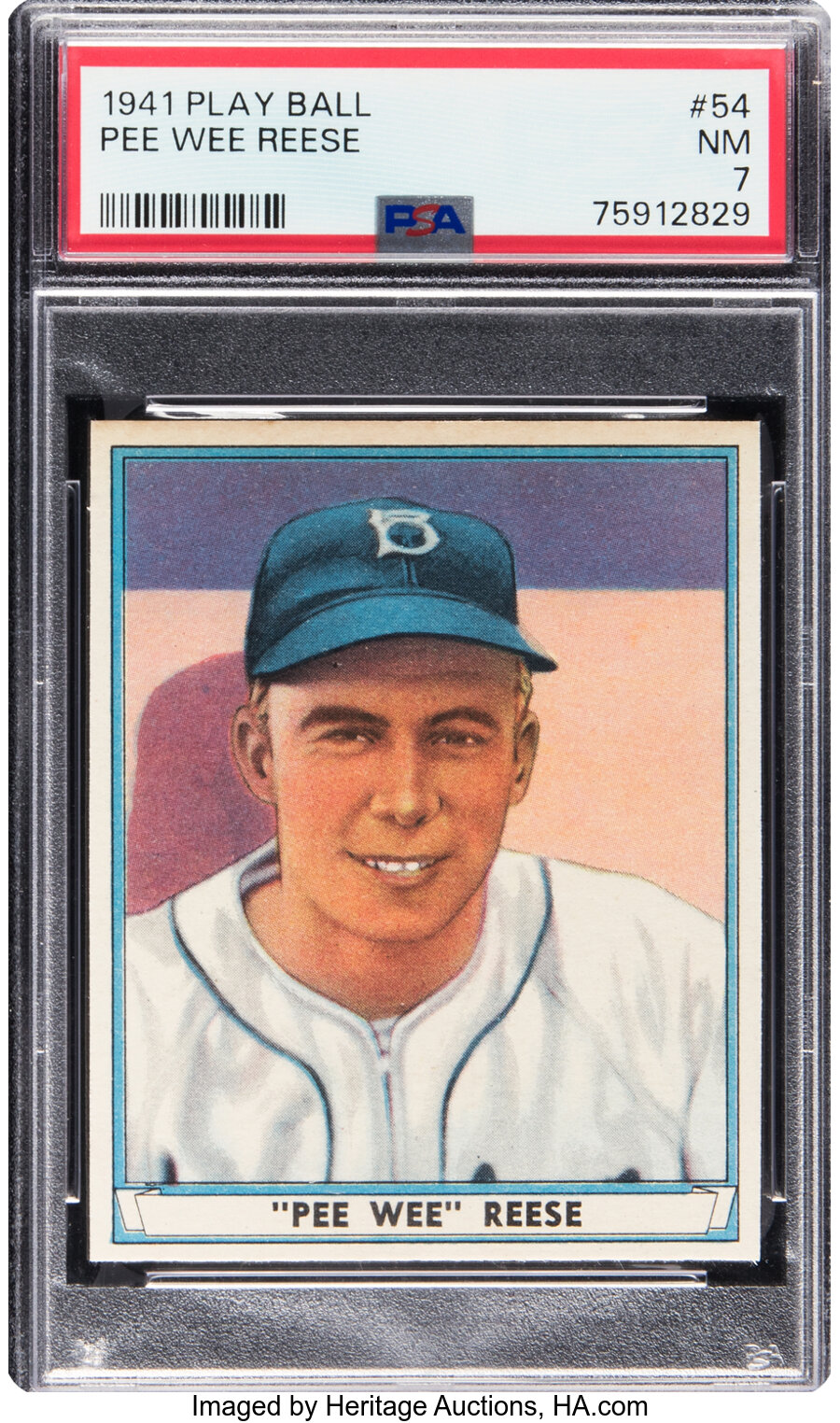 1941 Play Ball Pee Wee Reese Rookie #54 PSA NM 7