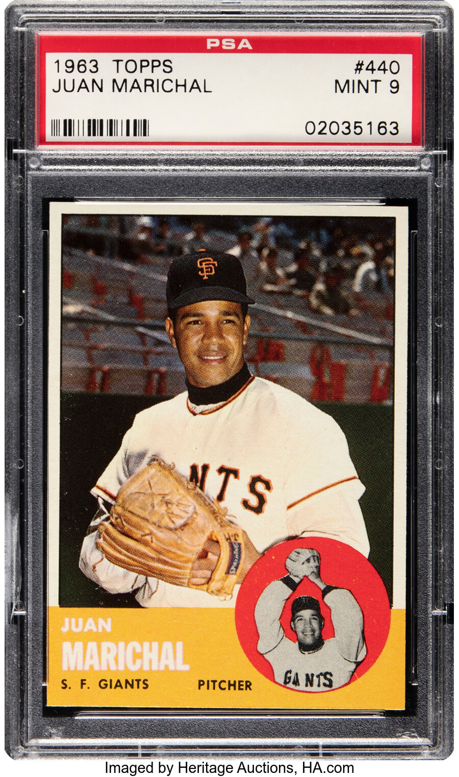 1963 Topps Juan Marichal #440 PSA Mint 9