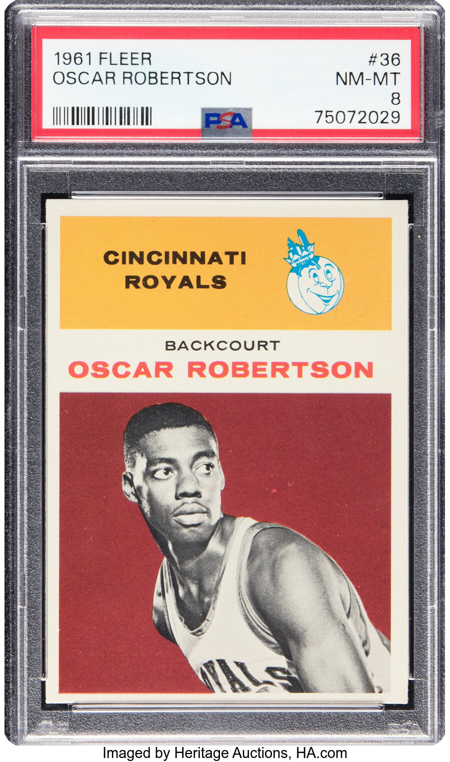 1961 Fleer Oscar Robertson Rookie #36 PSA NM-MT 8