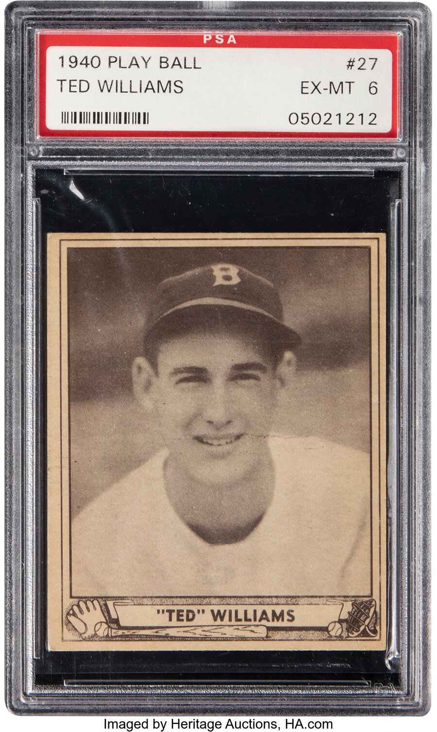 1940 Play Ball Ted Williams #27 PSA EX-MT 6