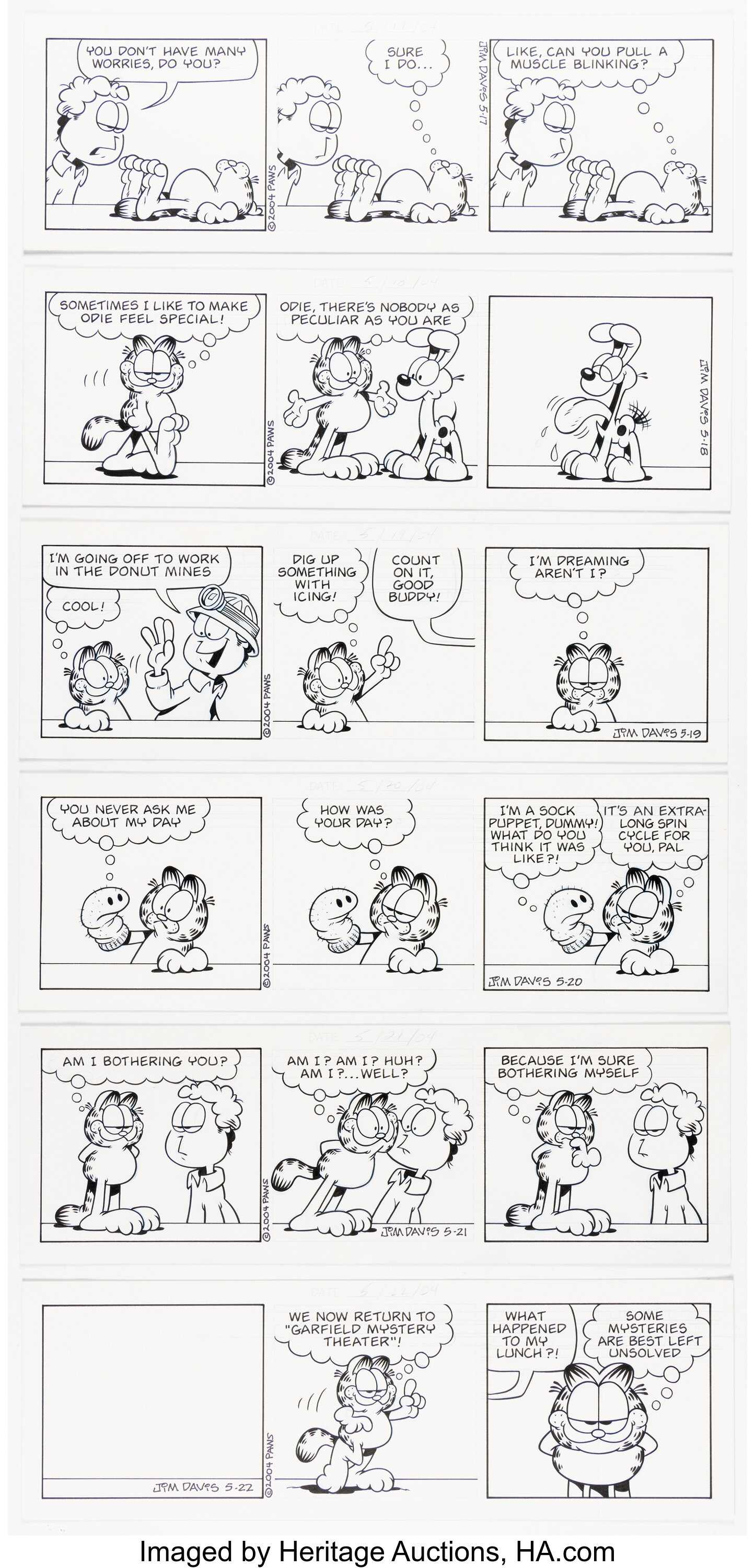 Jim Davis Garfield Conse…