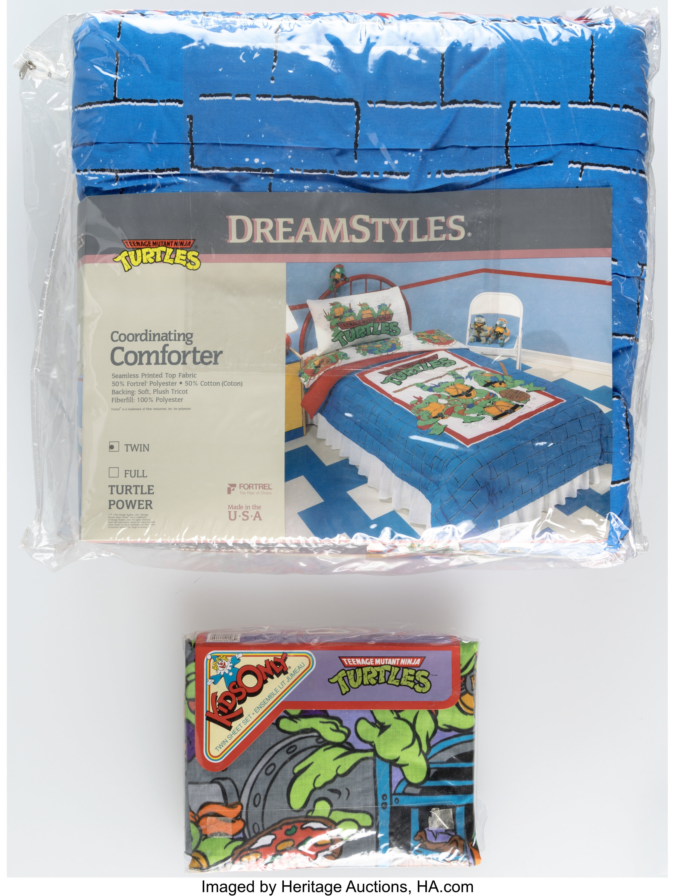 Housse De Couette Lit 1 Place Tortues Ninjas TMNT Vintage
