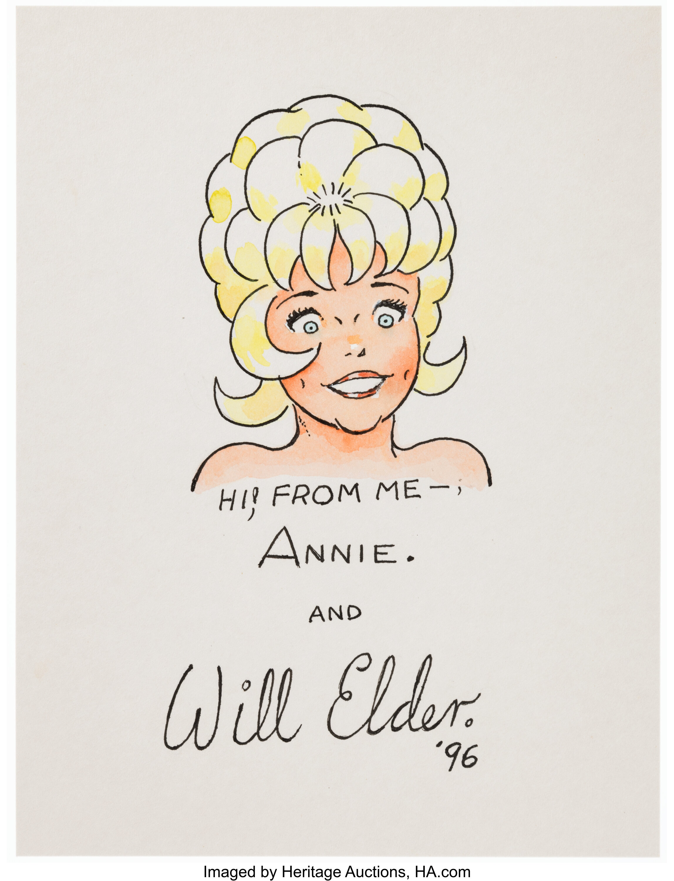 Bill (Will) Elder - Little Annie Fanny Sketch Original Art | Lot #49075 ...