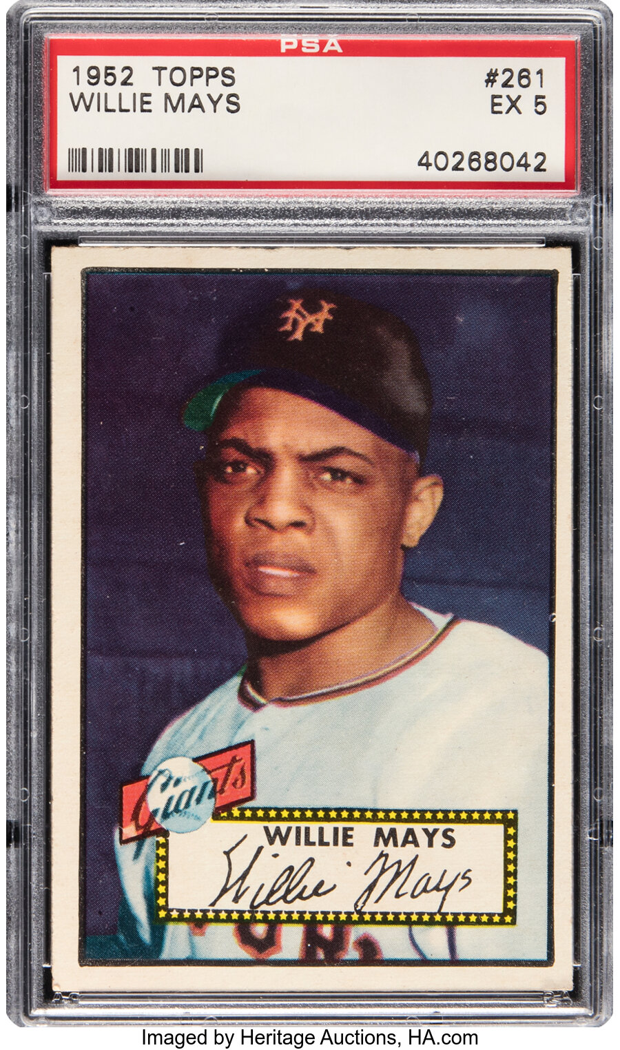 1952 Topps Willie Mays #261 PSA EX 5