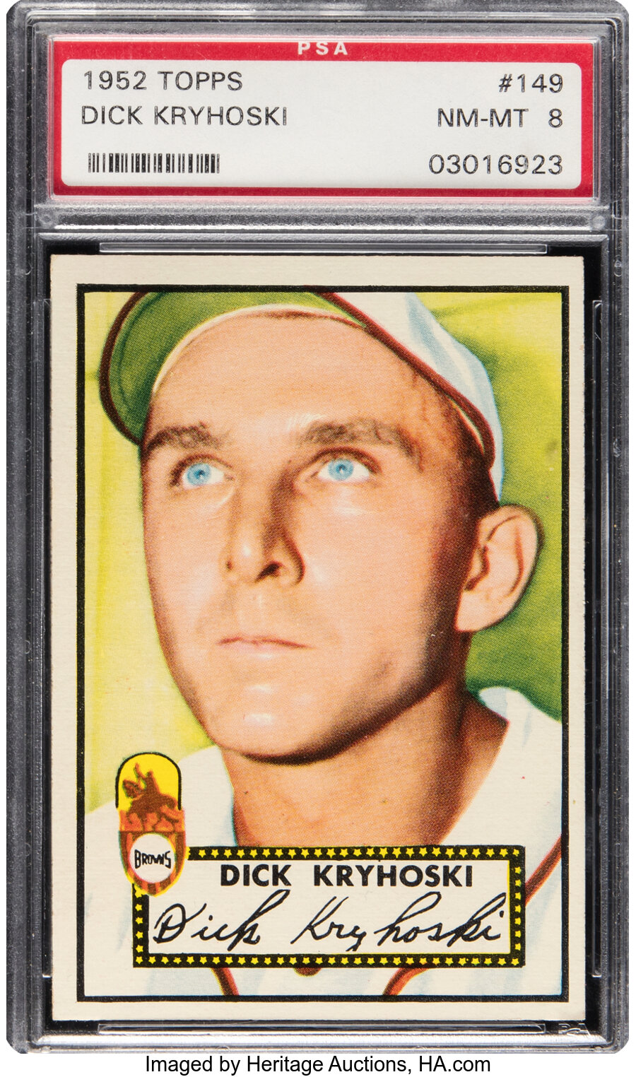 1952 Topps Dick Kryhoski #149 PSA NM-MT 8 - Five Higher!