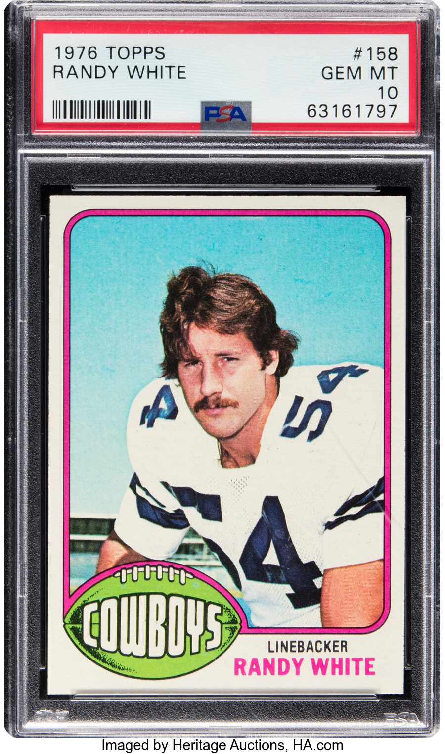 1976 Topps Randy White Rookie #158 PSA Gem Mint 10