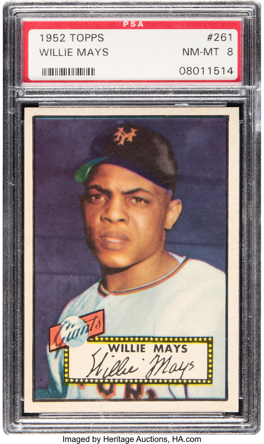 1952 Topps Willie Mays #261 PSA NM-MT 8