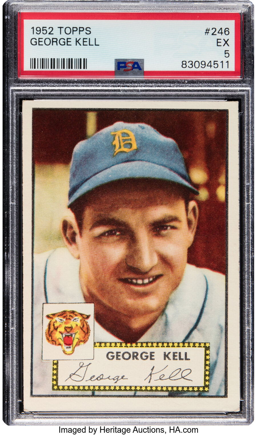 1952 Topps George Kell #246 PSA EX 5