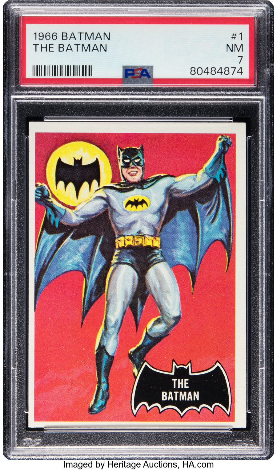 1966 Topps Batman "The Batman" #1 PSA NM 7