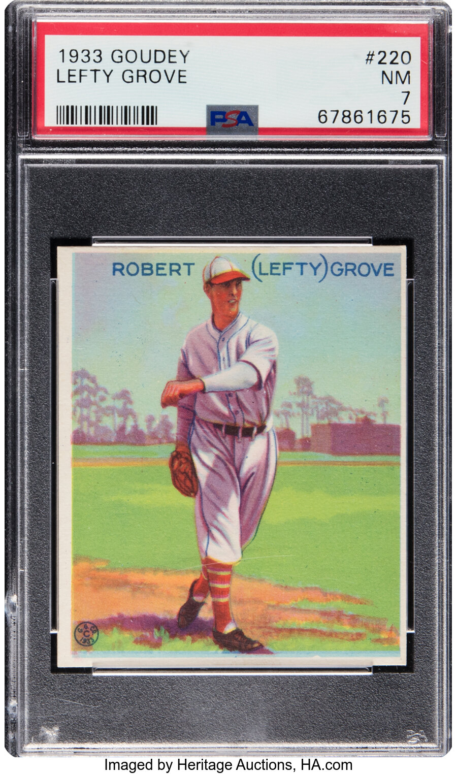 1933 Goudey Lefty Grove #220 PSA NM 7
