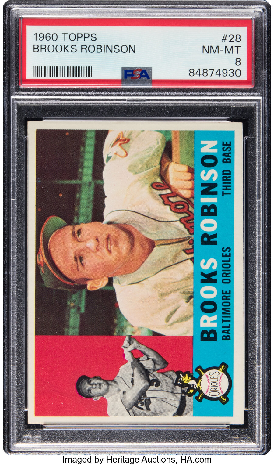 1960 Topps Brooks Robinson #28 PSA NM-MT 8