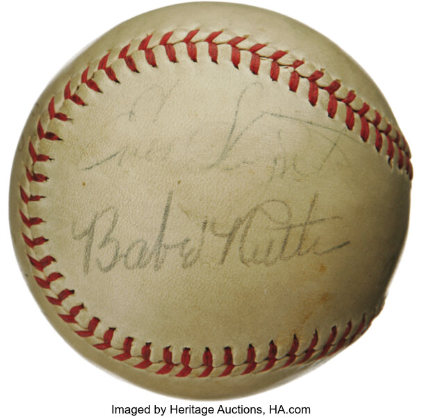 Signed Babe Ruth baseball, other Bambino belongings up for auction