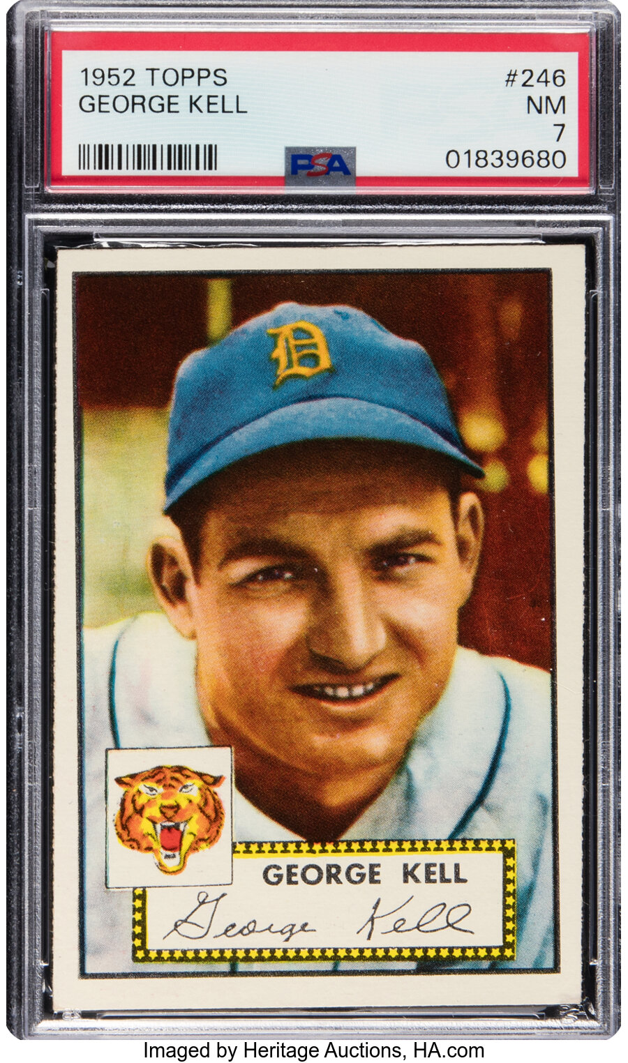 1952 Topps George Kell #246 PSA NM 7