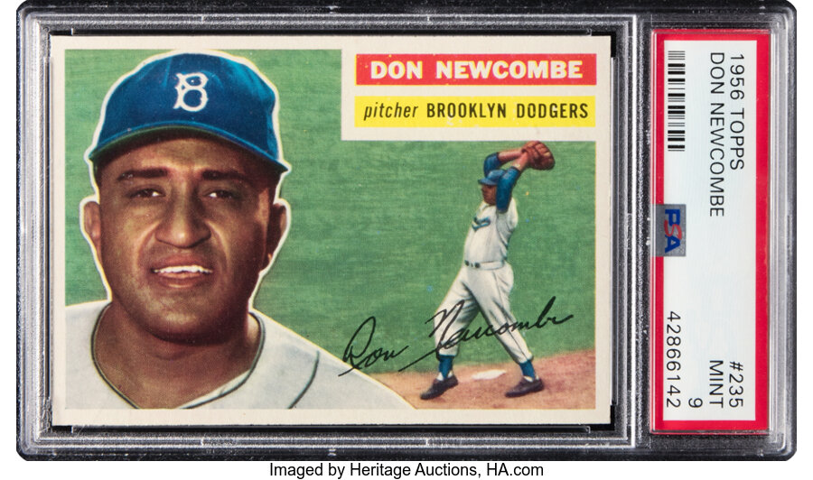 1956 Topps Don Newcombe #235 PSA Mint 9