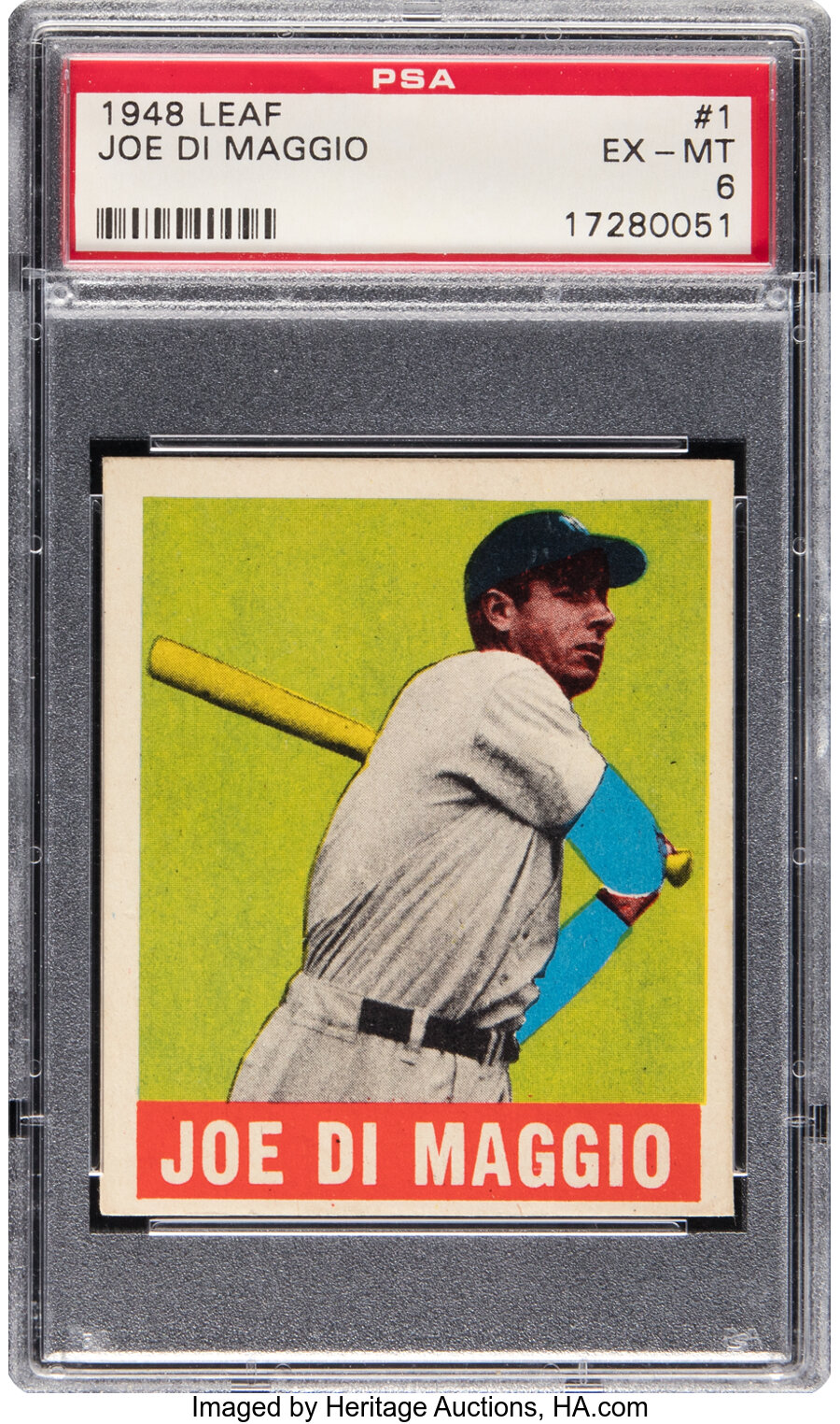 1948 Leaf Joe DiMaggio #1 PSA EX/MT 6