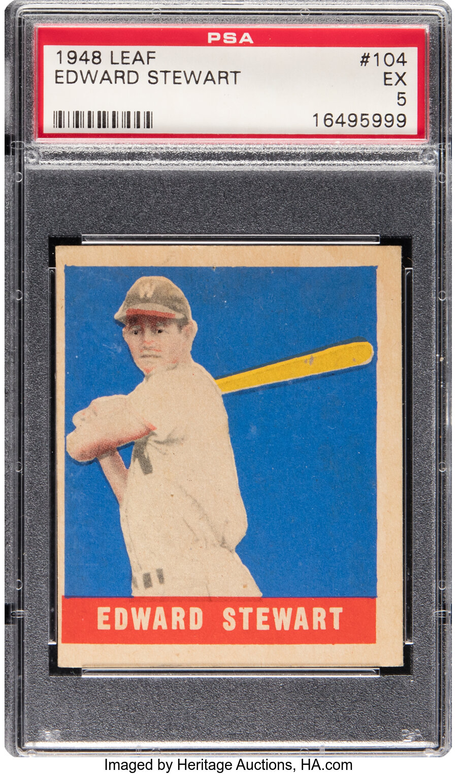 1948 Leaf Edward Stewart #104 PSA EX 5