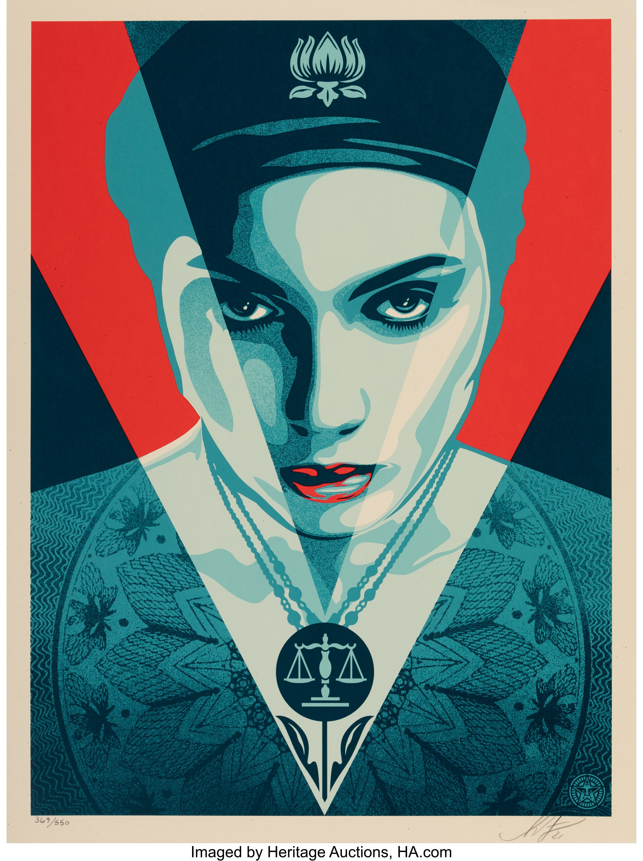 Meditation Woman - Shepard Fairey (Obey) | : Achat et revente d'œuvres d'art