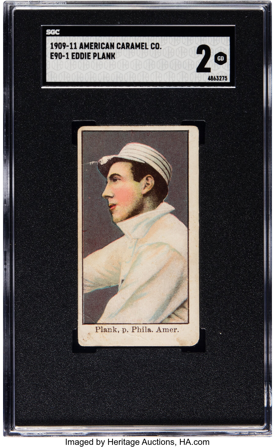 1909-11 E90-1 American Caramel Eddie Plank SGC Good 2