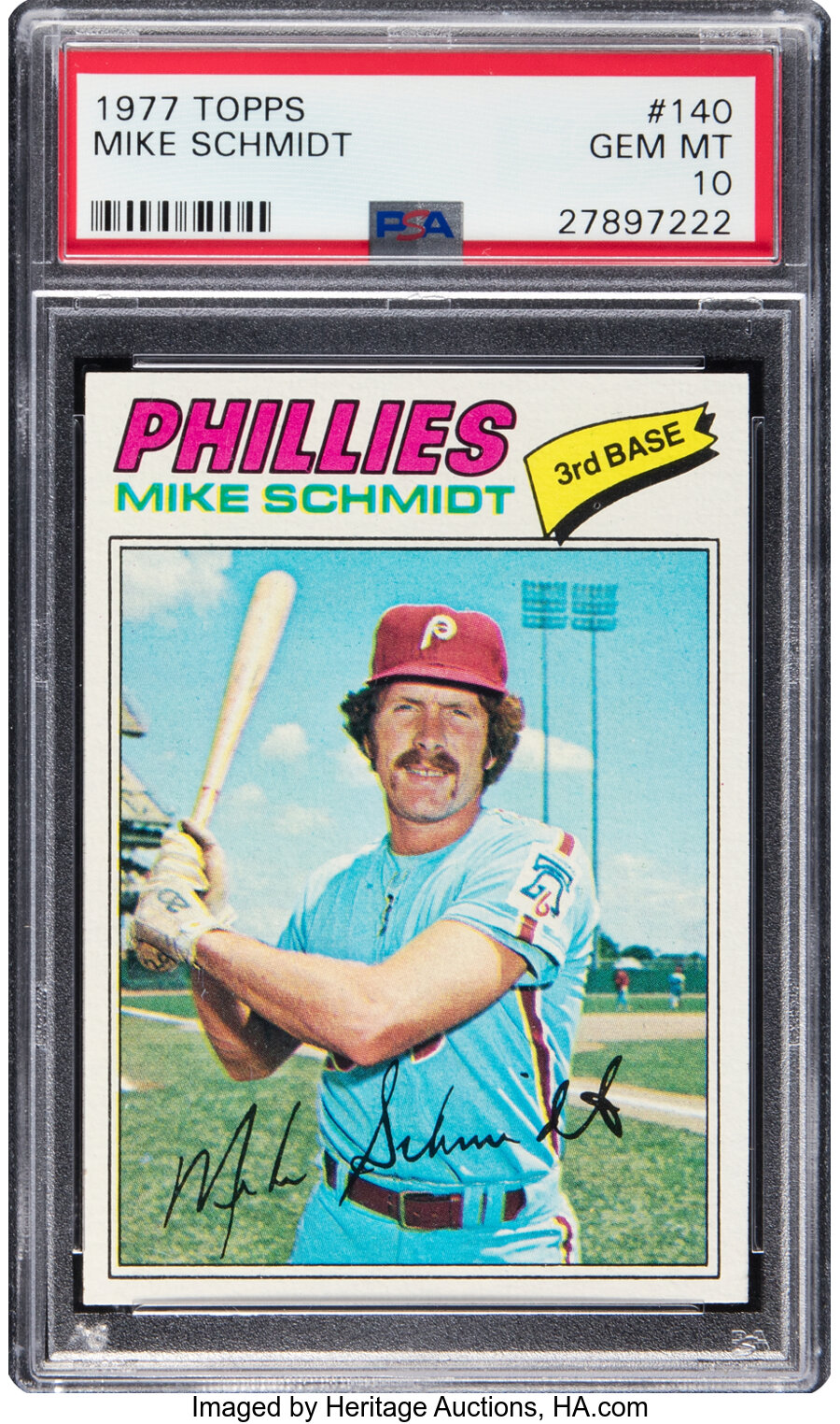 1977 Topps Mike Schmidt #140 PSA Gem Mint 10