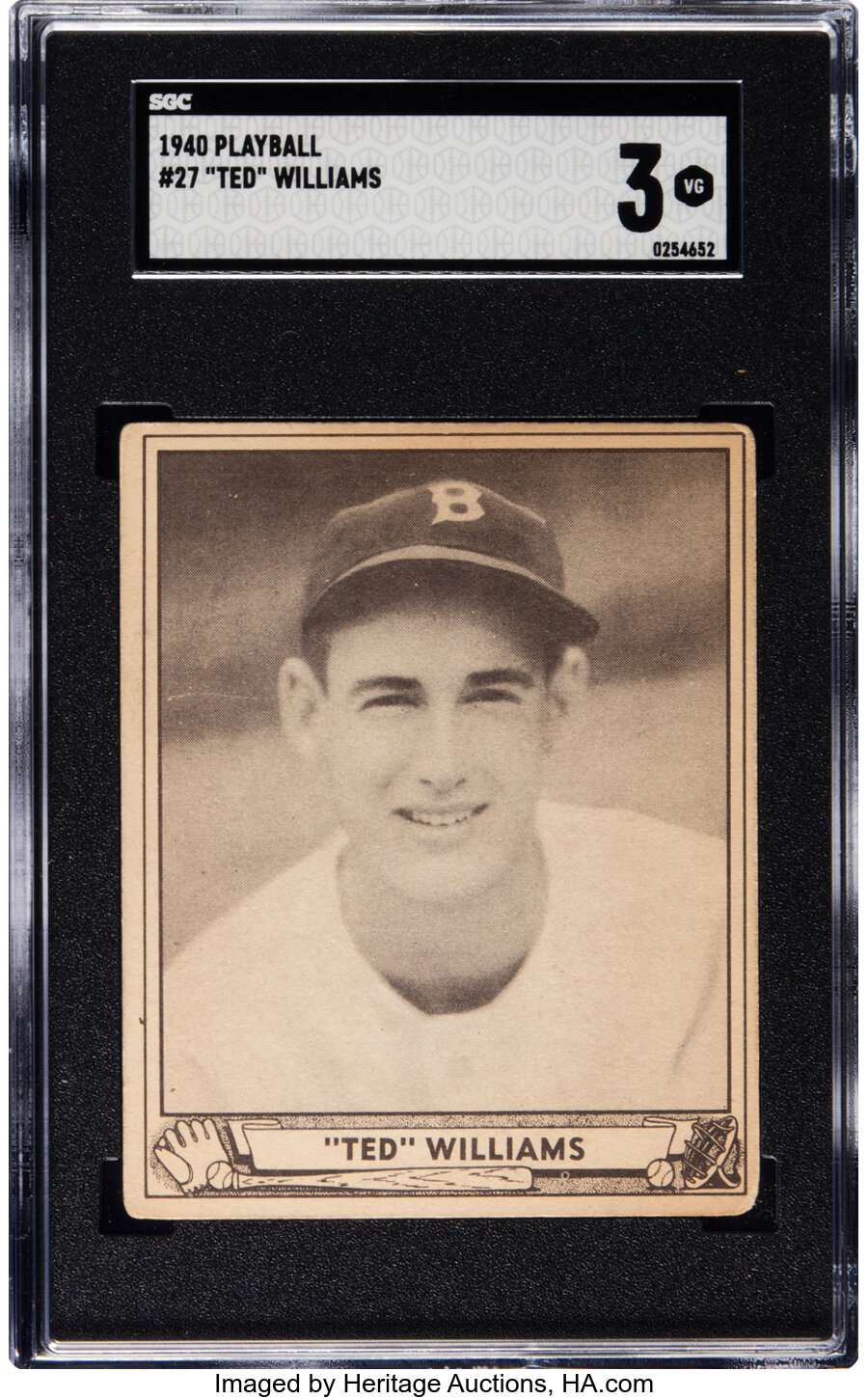 1940 Play Ball Ted Williams #27 SGC VG 3