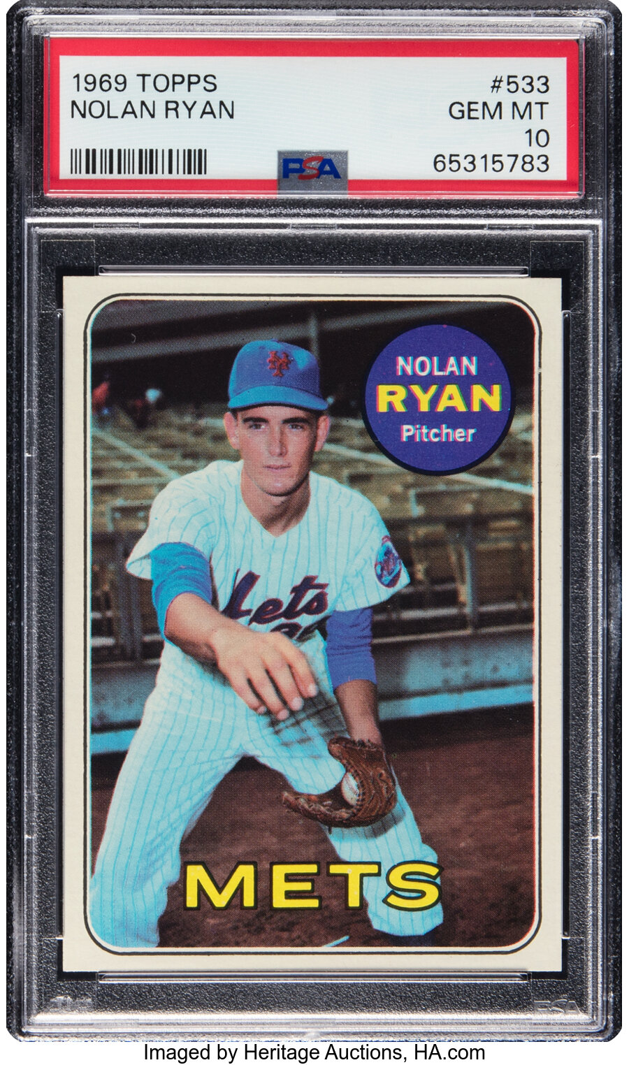 1969 Topps Nolan Ryan #533 PSA Gem Mint 10 - Pop Three!