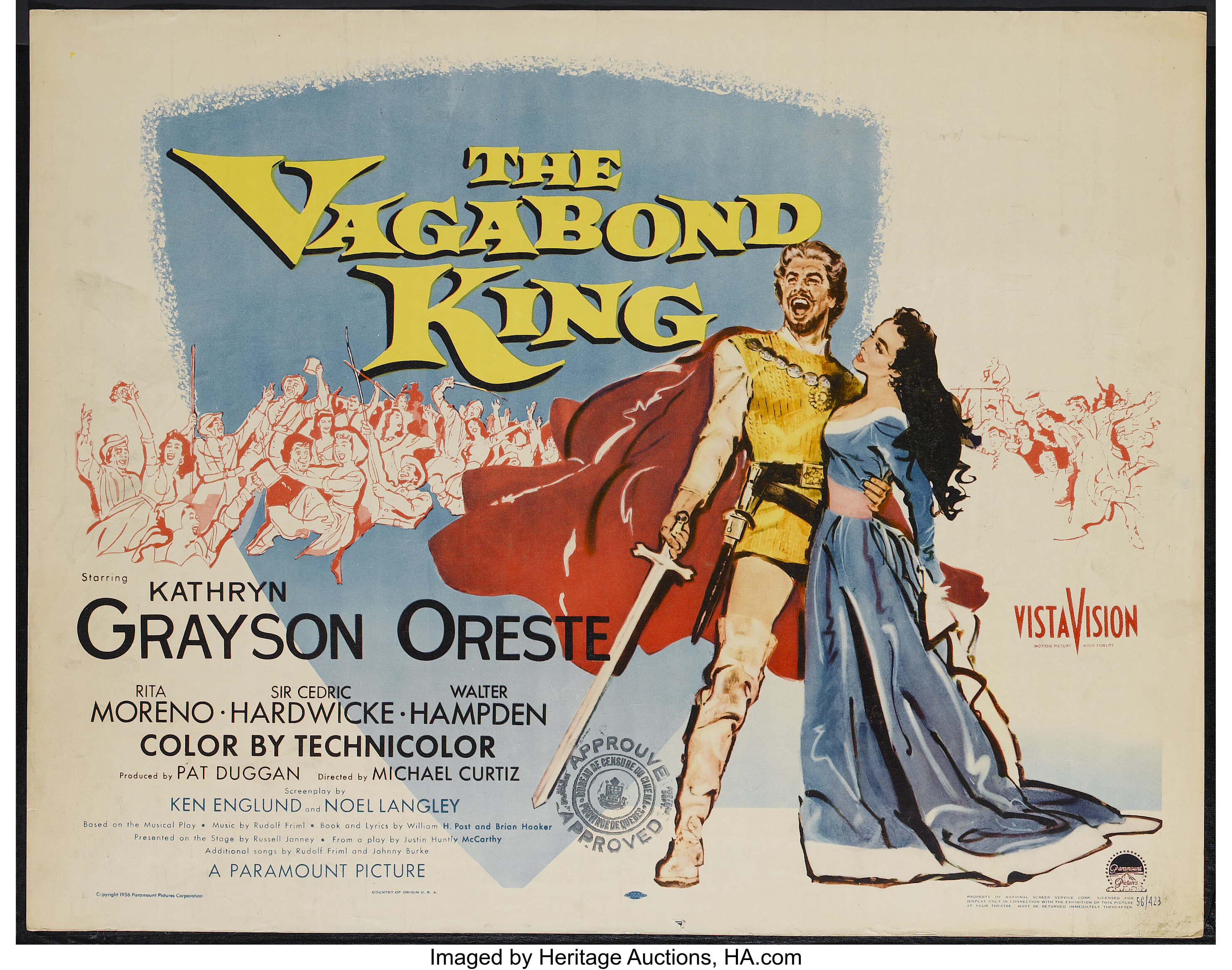 The Vagabond King (Paramount, Half Sheet (22" X 28"). Lot #52364 | Heritage Auctions