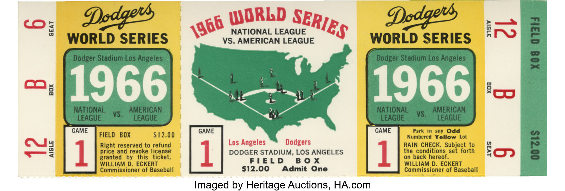 Vintage 1966 LA Dodgers Poster, Unique World Series Memorabilia