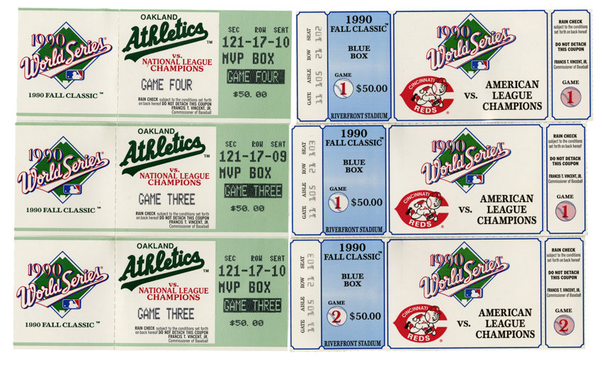 Cincinnati Reds on X: October 12, 1990: The Reds punch their ticket to  face the mighty Oakland Athletics in the World Series! #Reds #OTD   / X