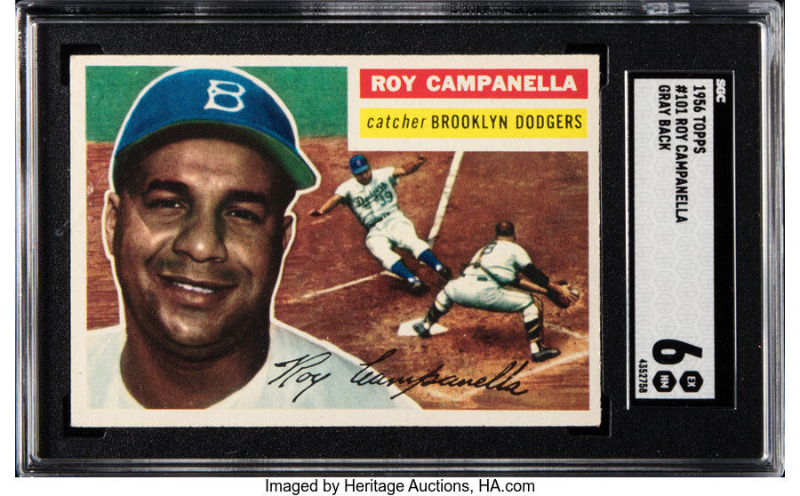 1956 Topps Roy Campanella (Gray Back) #101 SGC EX-NM 6