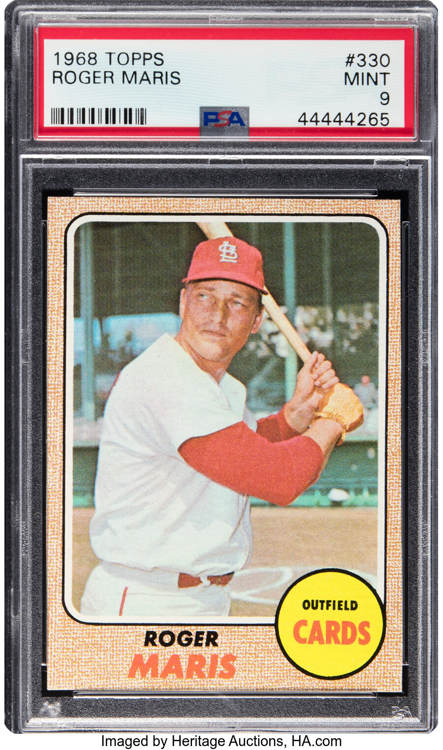 1968 Topps Roger Maris #330 PSA Mint 9