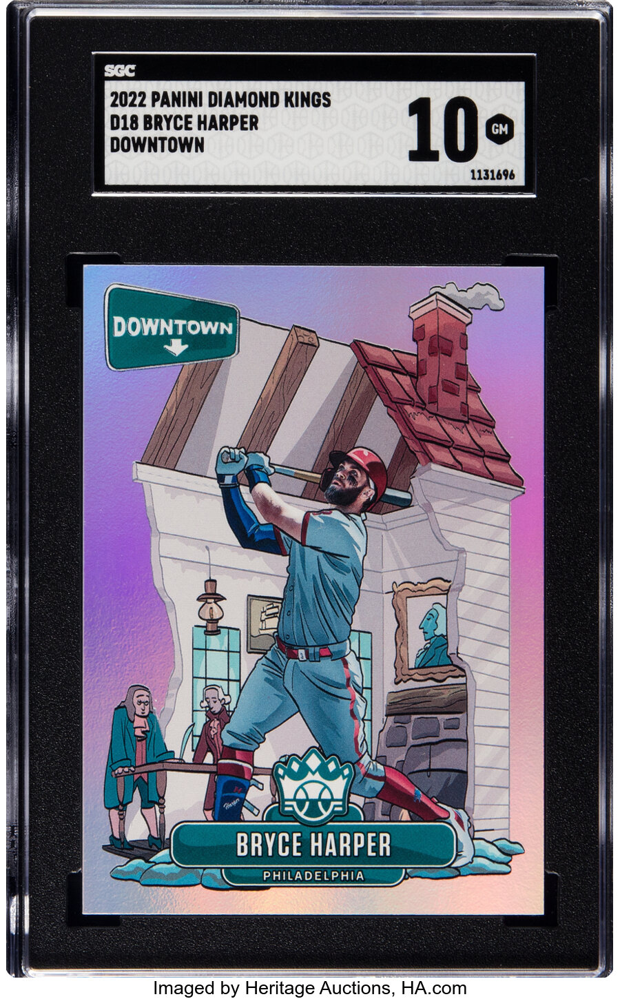 2022 Panini Diamond Kings Bryce Harper (Downtown) #D18 SGC Gem Mint 10