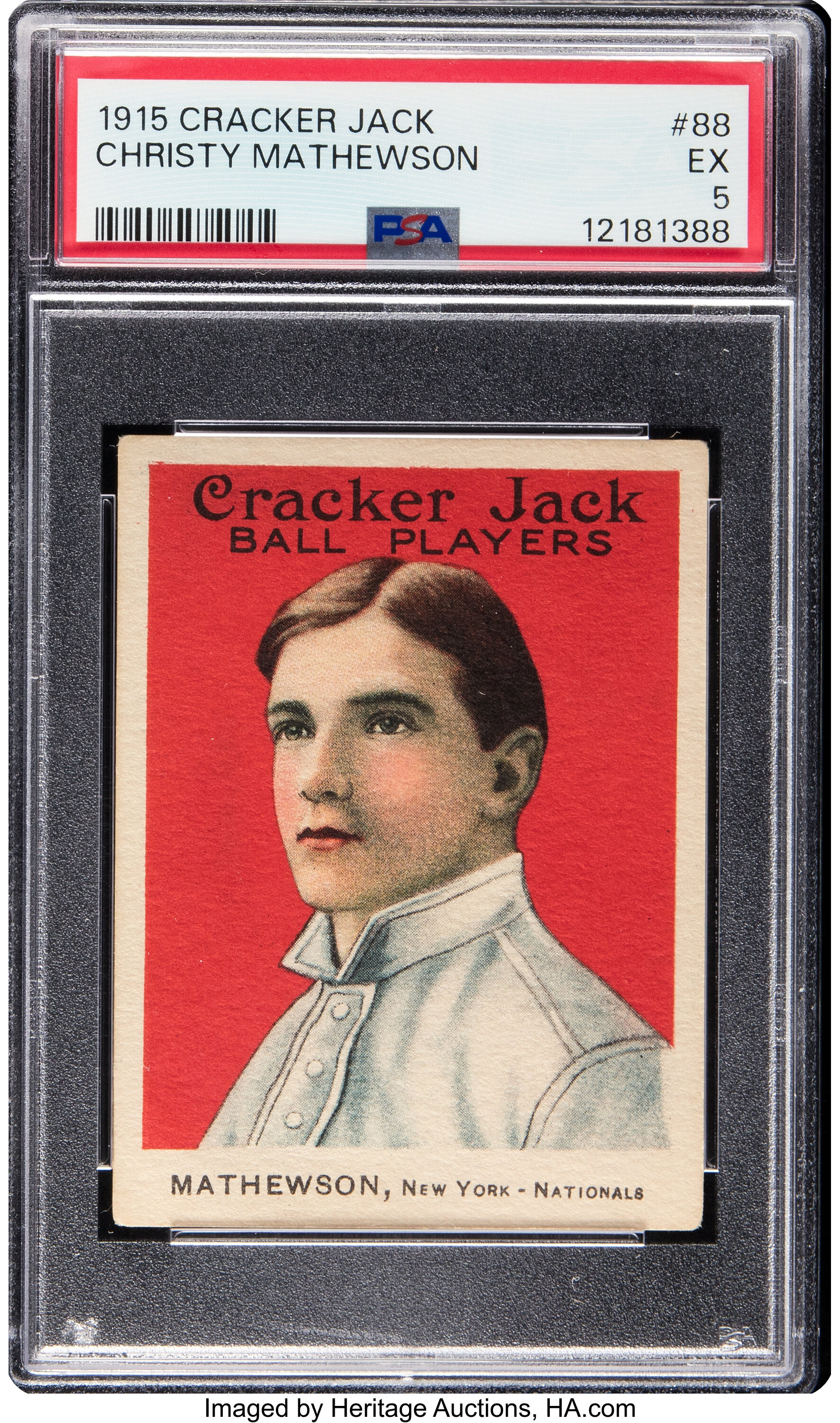 1915 Cracker Jack Christy Mathewson #88 PSA EX 5.... Baseball Cards ...