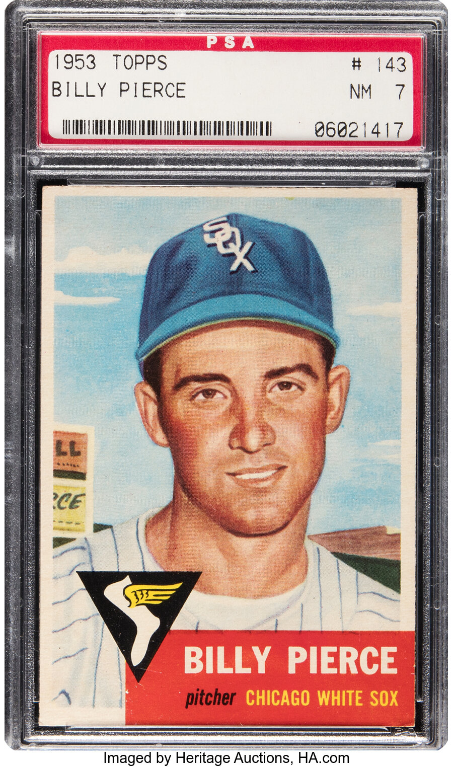 1953 Topps Billy Pierce #143 PSA NM 7