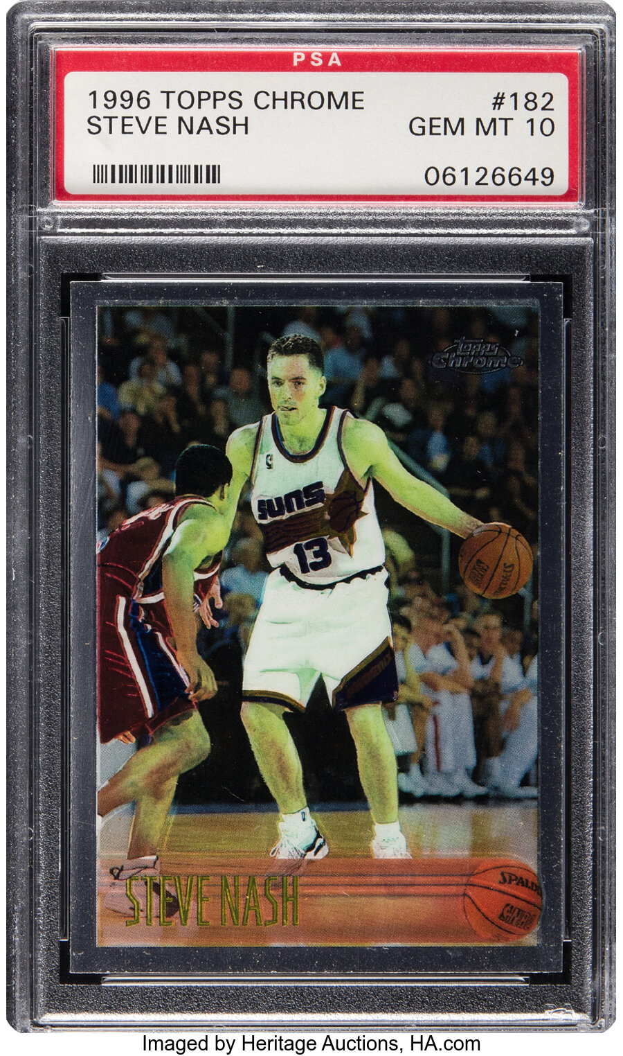 1996 Topps Chrome Steve Nash Rookie #182 PSA Gem Mint 10