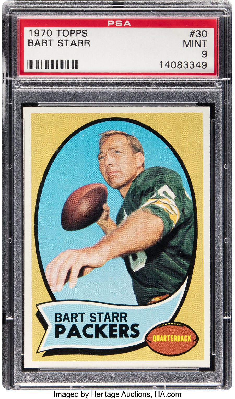 1970 Topps Bart Starr #30 PSA Mint 9