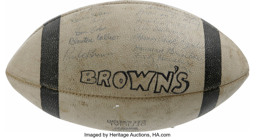 1953 Cleveland Browns Eastern Conference Champion Team Signed