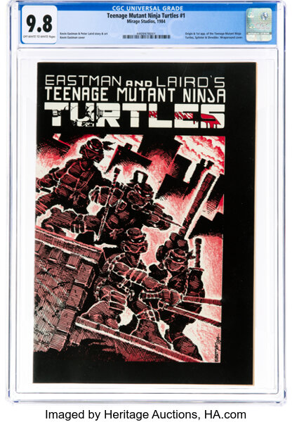 Teenage Mutant Ninja Turtles #1 (Mirage Studios, 1984) CGC NM/MT 9.8 Off-white to white pages....