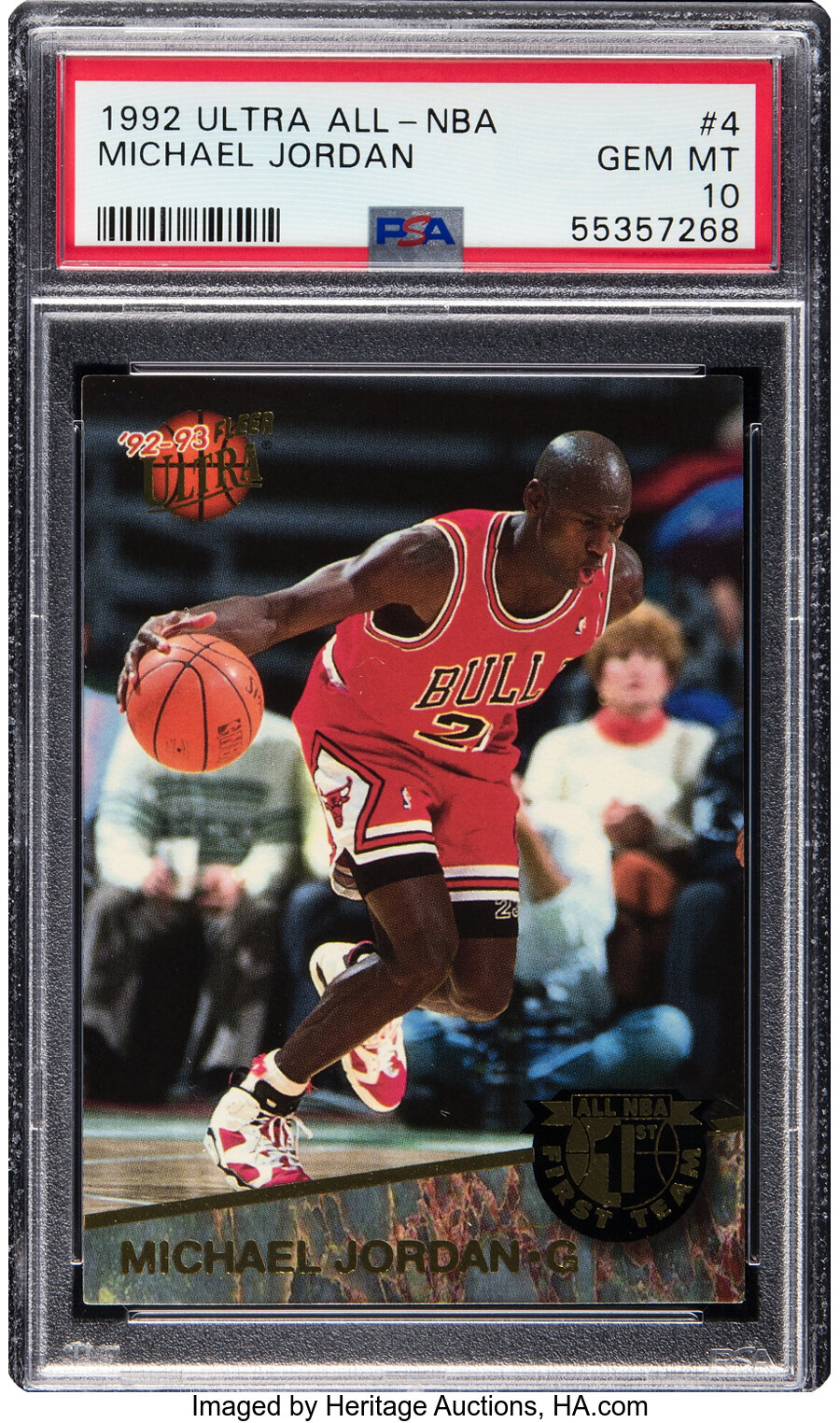 1992 Fleer Ultra All-NBA Michael Jordan #4 PSA Gem Mint 10