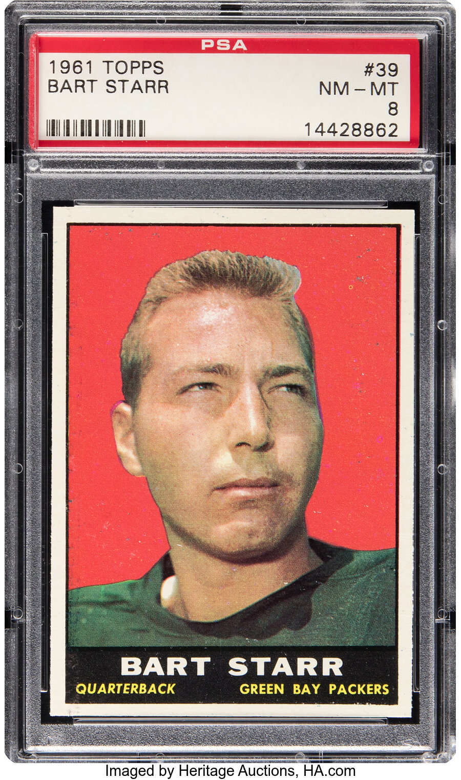 1961 Topps Bart Starr #39 PSA NM-MT 8