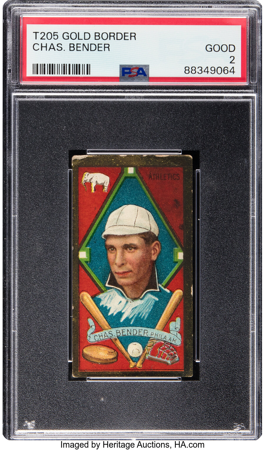 1911 T205 Piedmont Chief Bender PSA Good 2