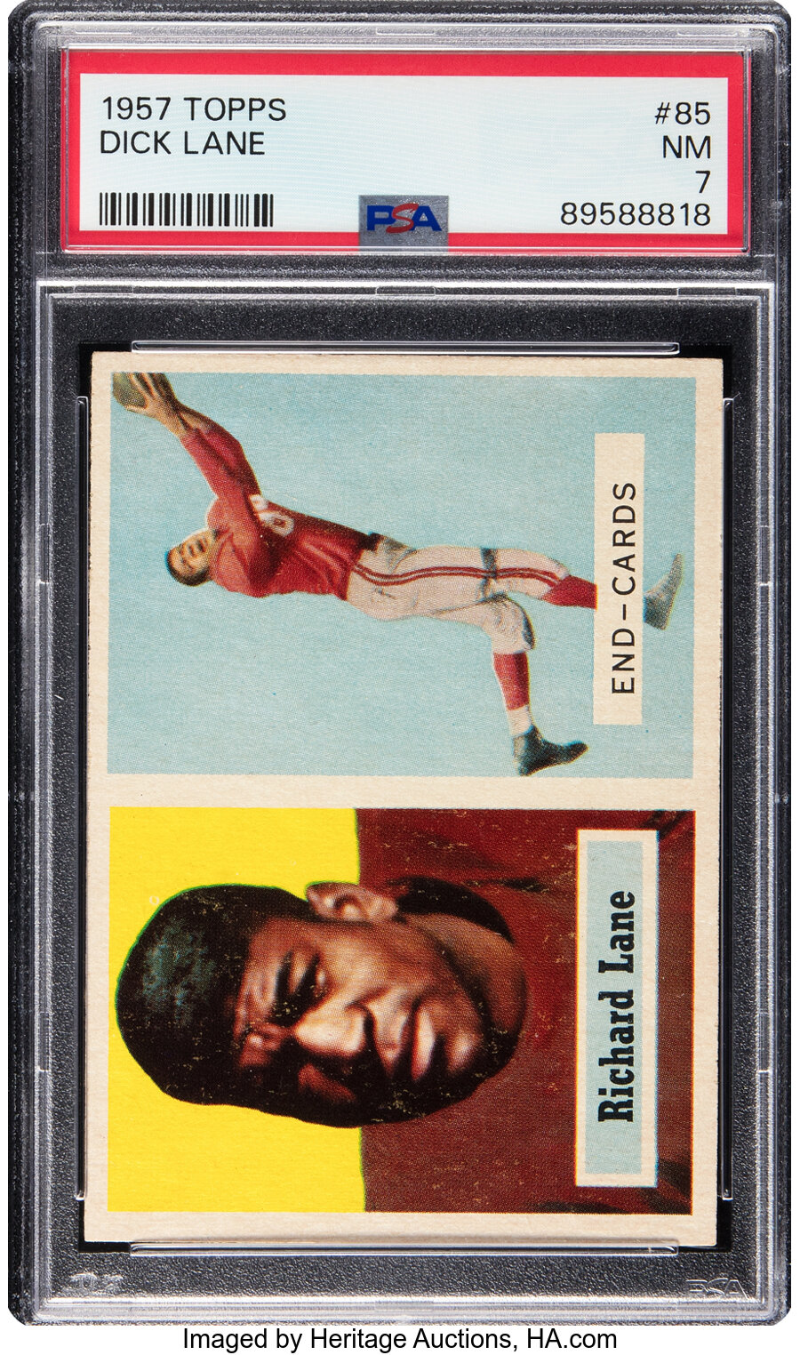 1957 Topps Dick Lane #85 PSA NM 7